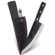 Carbon Steel Butcher Knife with Leather Sheath