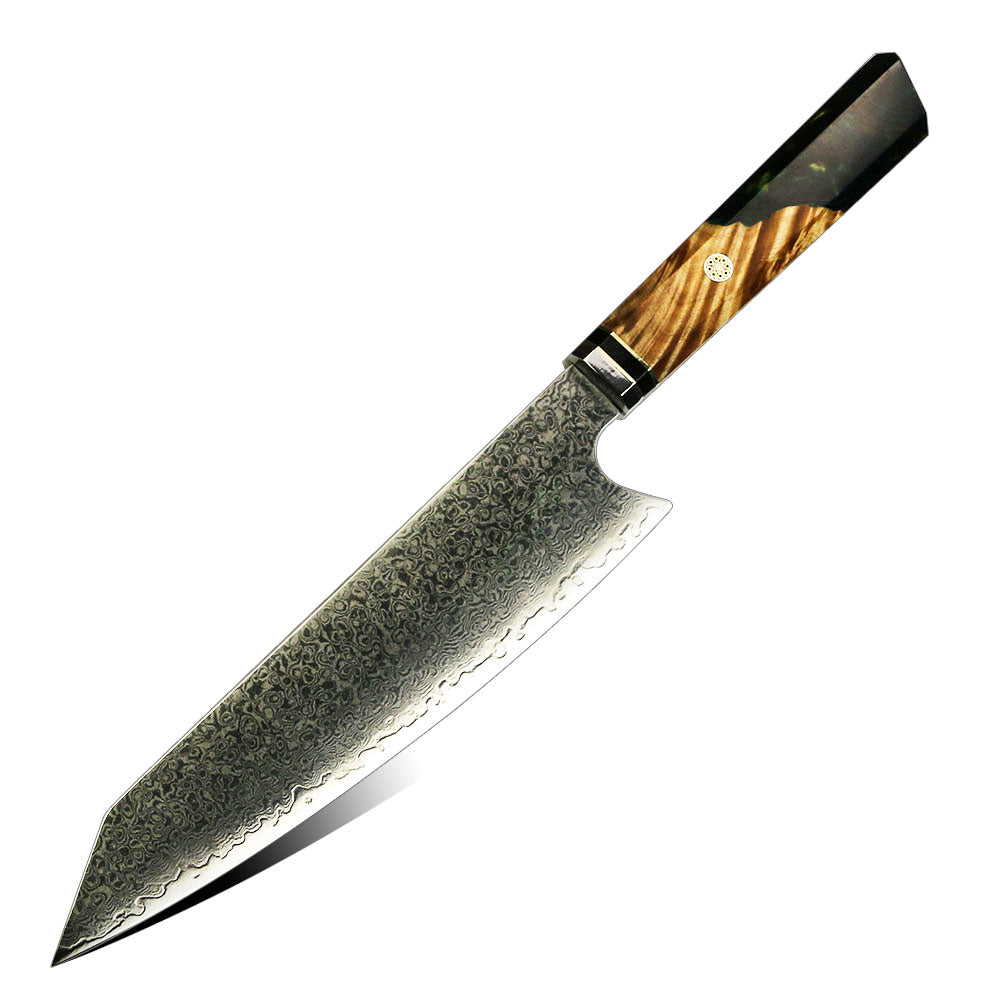 KEEMAKE 8 inch Chef Knife Japanese Knife Damascus Steel Kitchen Meat  Cutlery