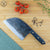 Serbian Carbon Steel Butcher Knife / Cleaver with Leather Sheath