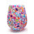 6 Piece Unbreakable Colourful Silicone Stemless Wine Glasses / Tumblers