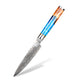 3 Piece Damascus Steel with Blue Resin Handle Kitchen Knife Set