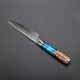 3 Piece Damascus Steel with Blue Resin Handle Kitchen Knife Set