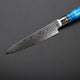 3 Piece Damascus Steel with Blue Resin Handle Kitchen Knife Set